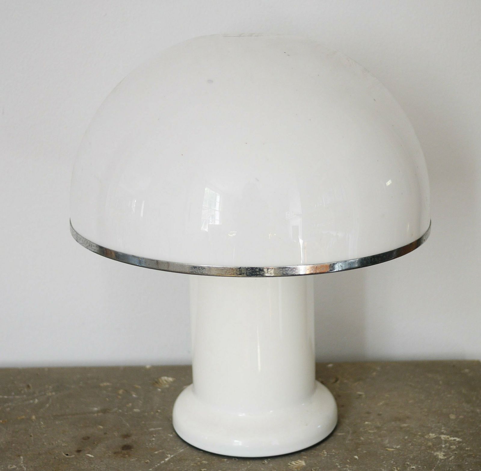 Mushroom Plexiglass Table Lamp By Groupe Habitat, France, 1970s photo for sale