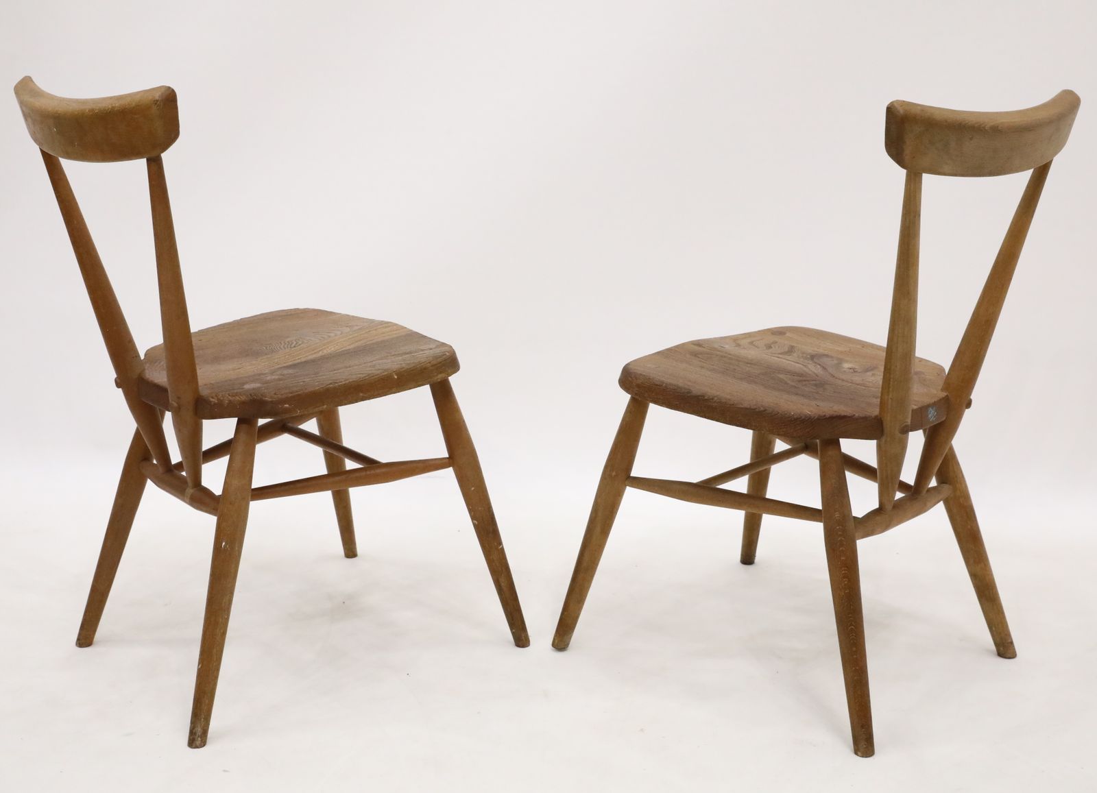 2 Ercol School/Playroom Staking Chairs 1950s Natural Finish Free Uk Delivery* photo buy