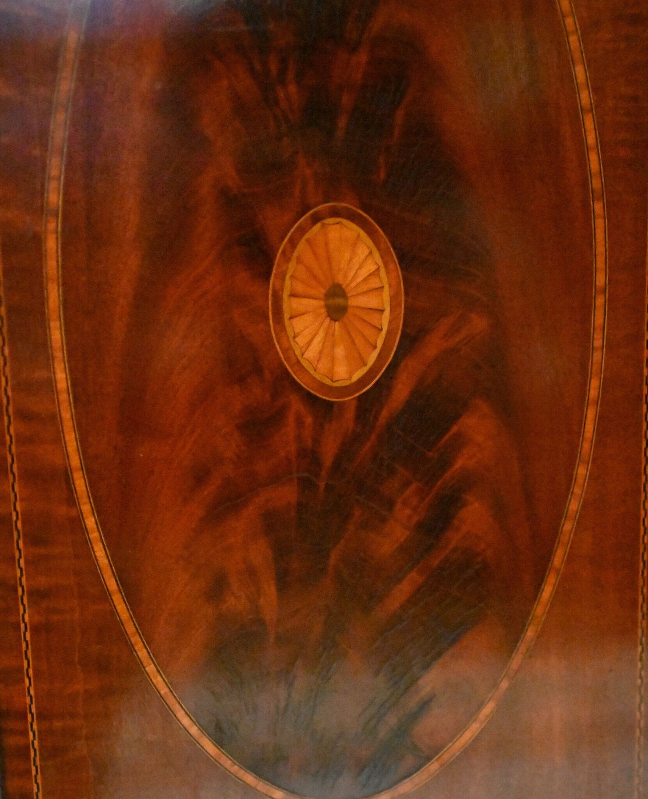 Edwardian Display Cabinet Vitrine Sheraton Mahogany Inlay 1910 photo Furniture