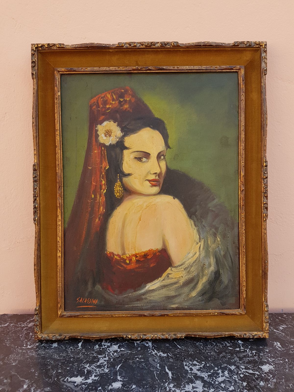 A Woman Portrait   Salassini Painting
