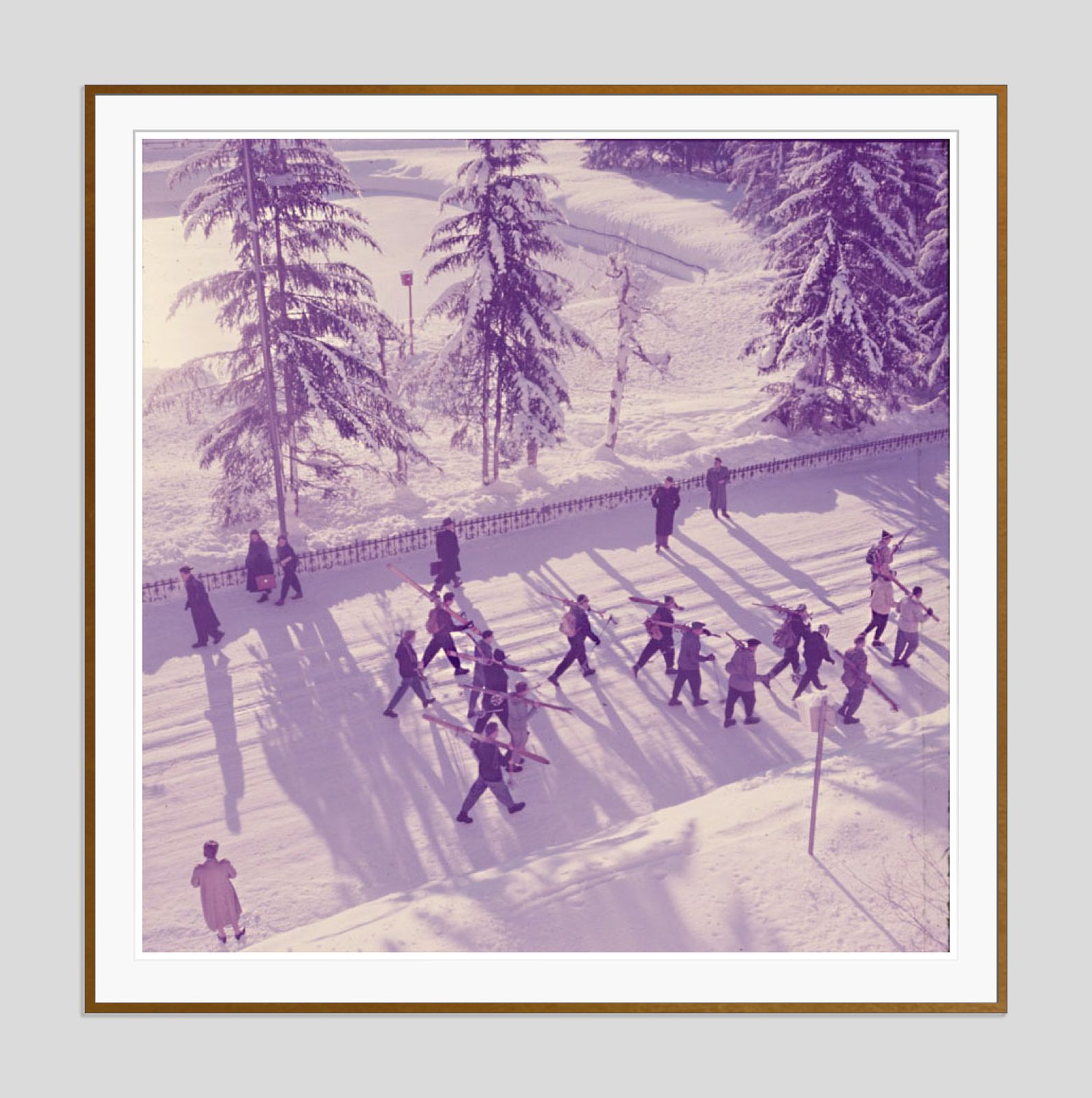 Setting Out By Toni Frissell Archival Pigment Print Oversize Framed In Brown