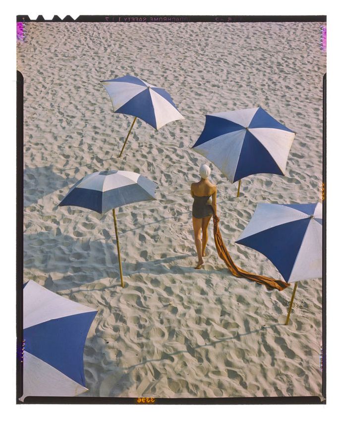 Girl On The Beach By Toni Frissell Archival Pigment Print Framed In White photo furniture
