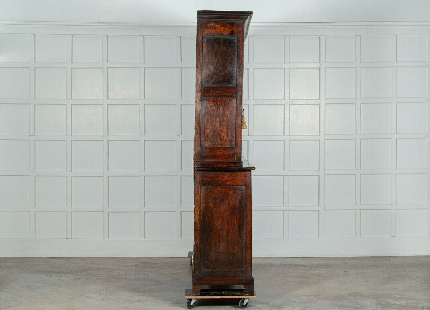 Large 19thc George III English Oak And Fruitwood Housekeepers Cupboard photo buy