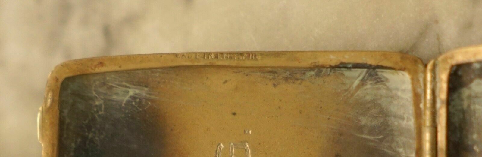 photo furniture Lovely Antique Victorian Shagreen Shark Skin Vesta Case For Small Matches Etc