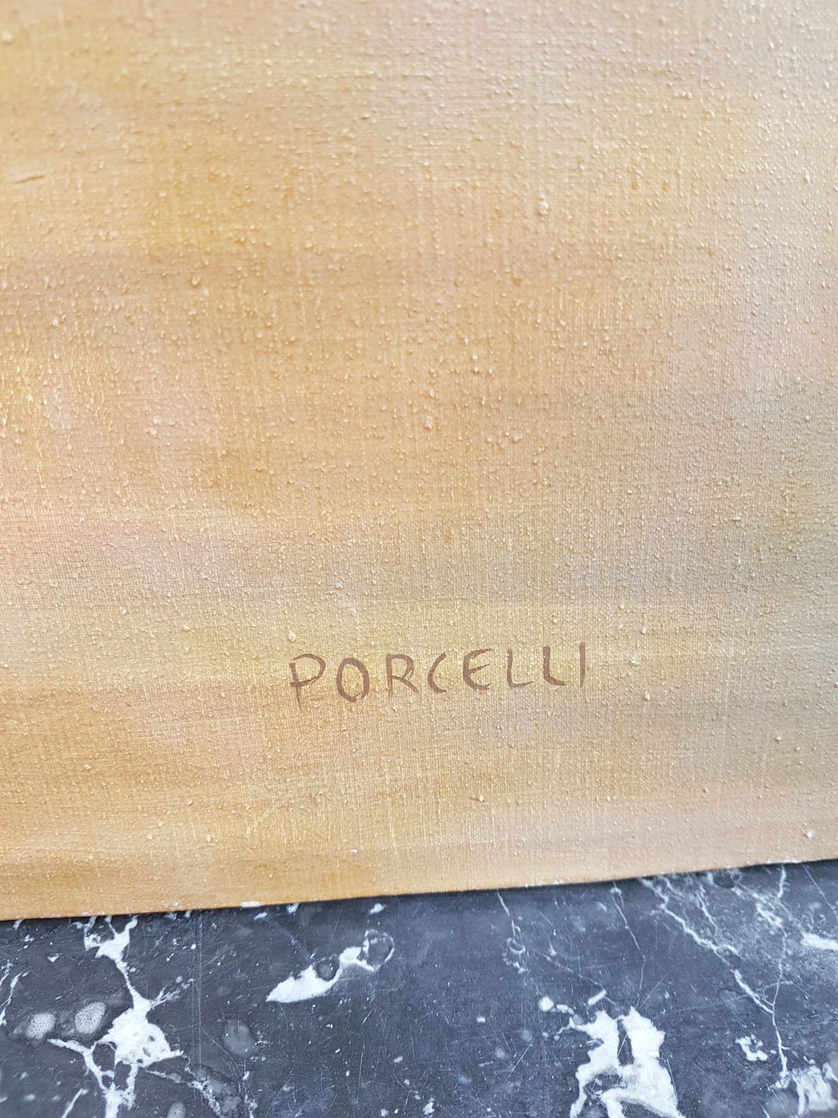 Religious Motive   Oil On Canvas Signed By Porcelli photo furniture