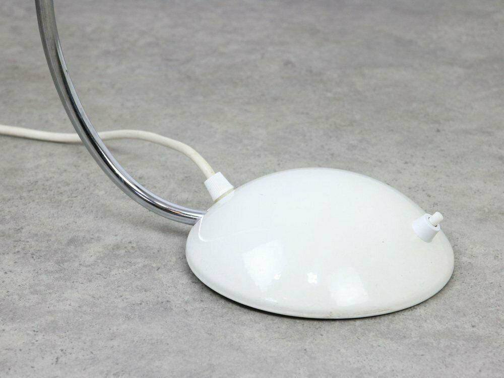 452.0 Vintage Arc Table Lamp In Black And Chrome From Meblo, 1980s photo