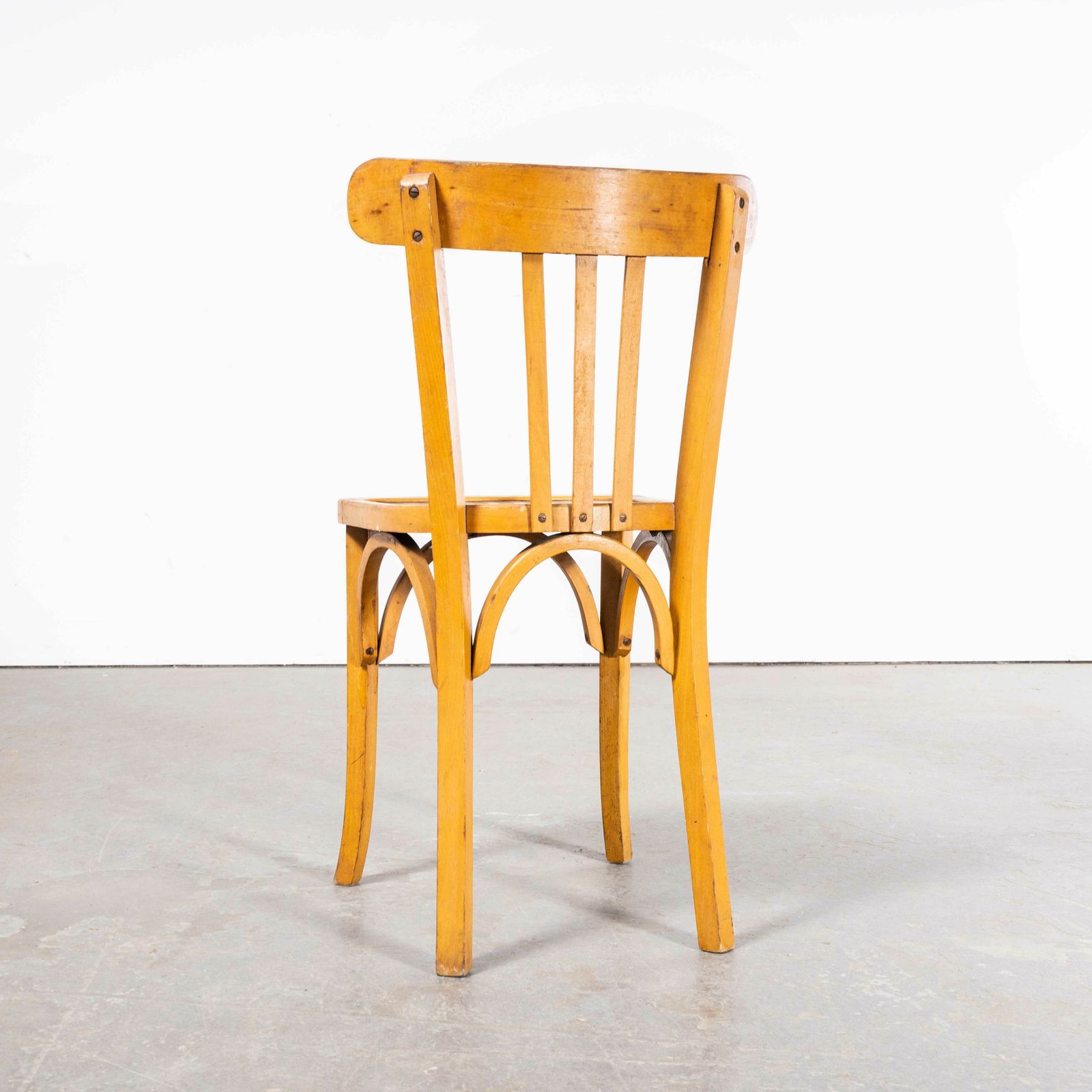 1950’s Baumann Bentwood Tri Back Dining Chair – Honey – Set Of Four photo vinterior
