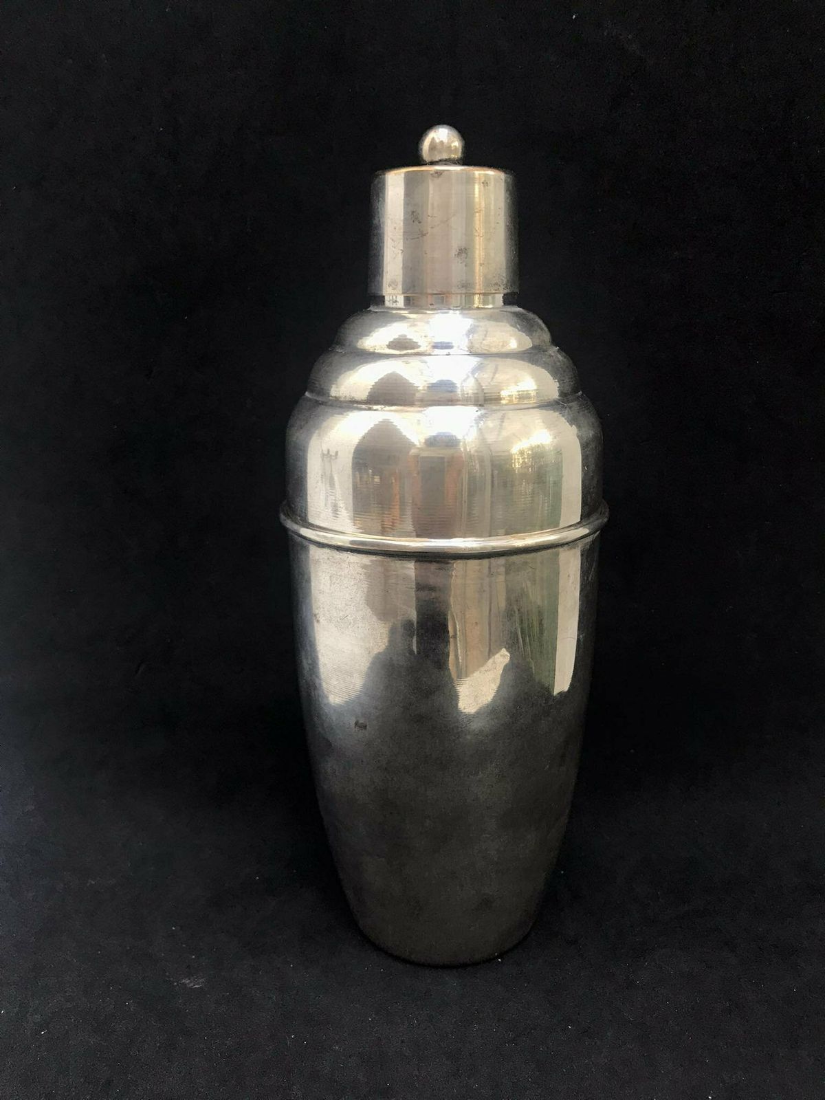 photo for sale Cocktail Shaker Vintage Art Deco Silver Plated Metal, Bar Accessories, Martini Shaker, Vintage Bar Ware, Cocktail Shaker Silver
