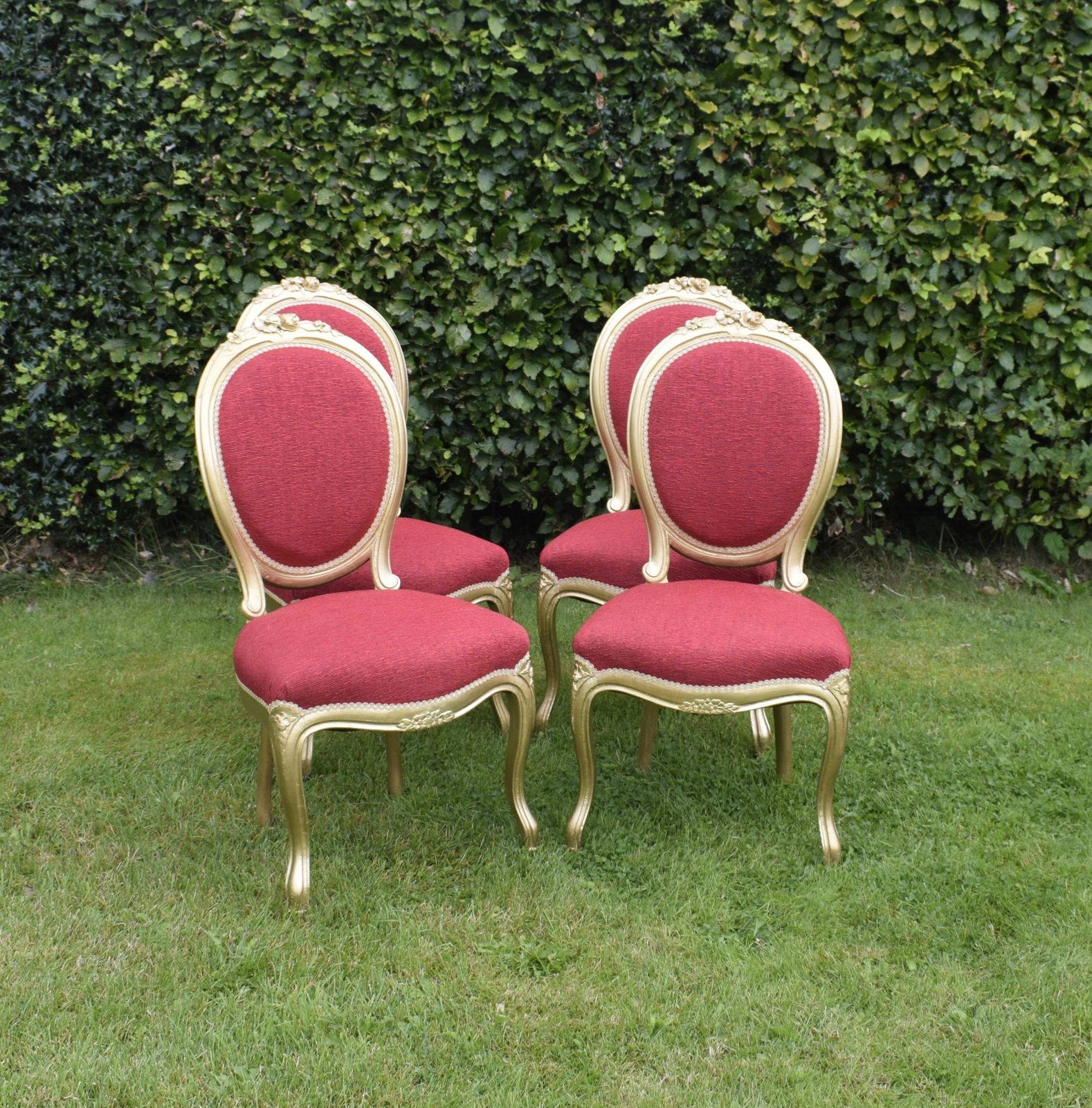 Set Of 4 French Dining Chairs, 1800s photo furniture
