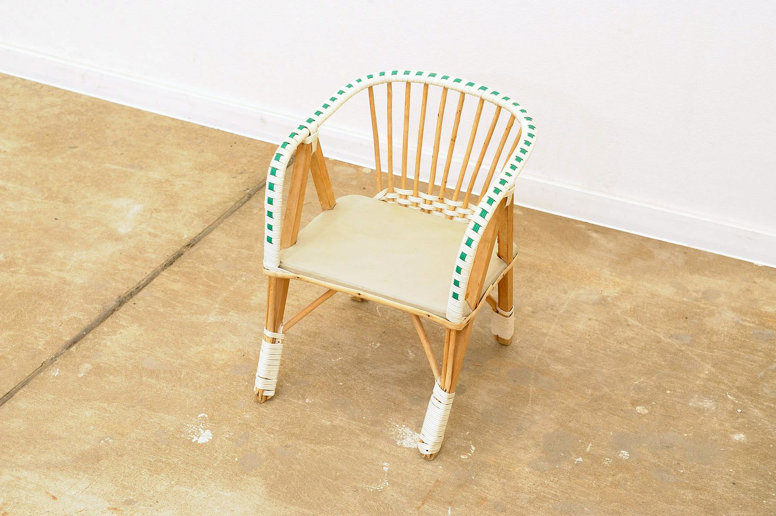 Furniture Very Small Children´S Wicker Chair, 1960´S, Czechoslovakia photo