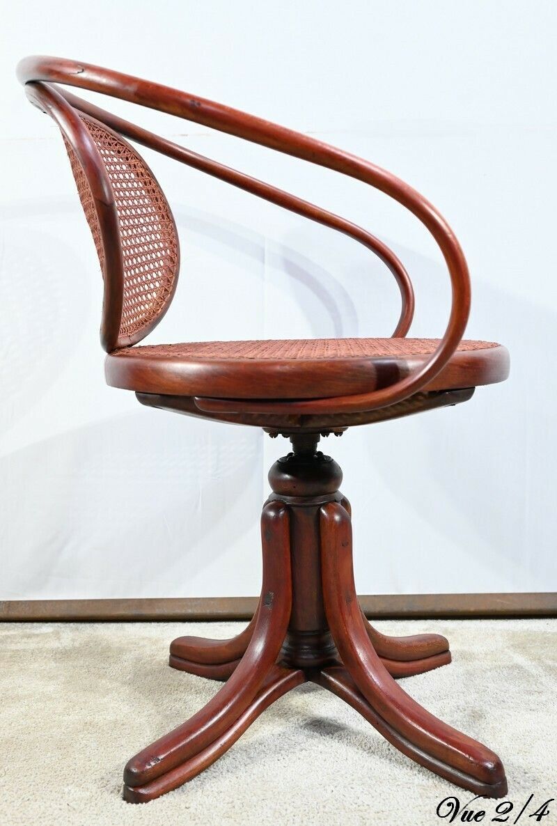 photo buy Office Armchair In Beech, Thonet Spirit   Early 20th Century