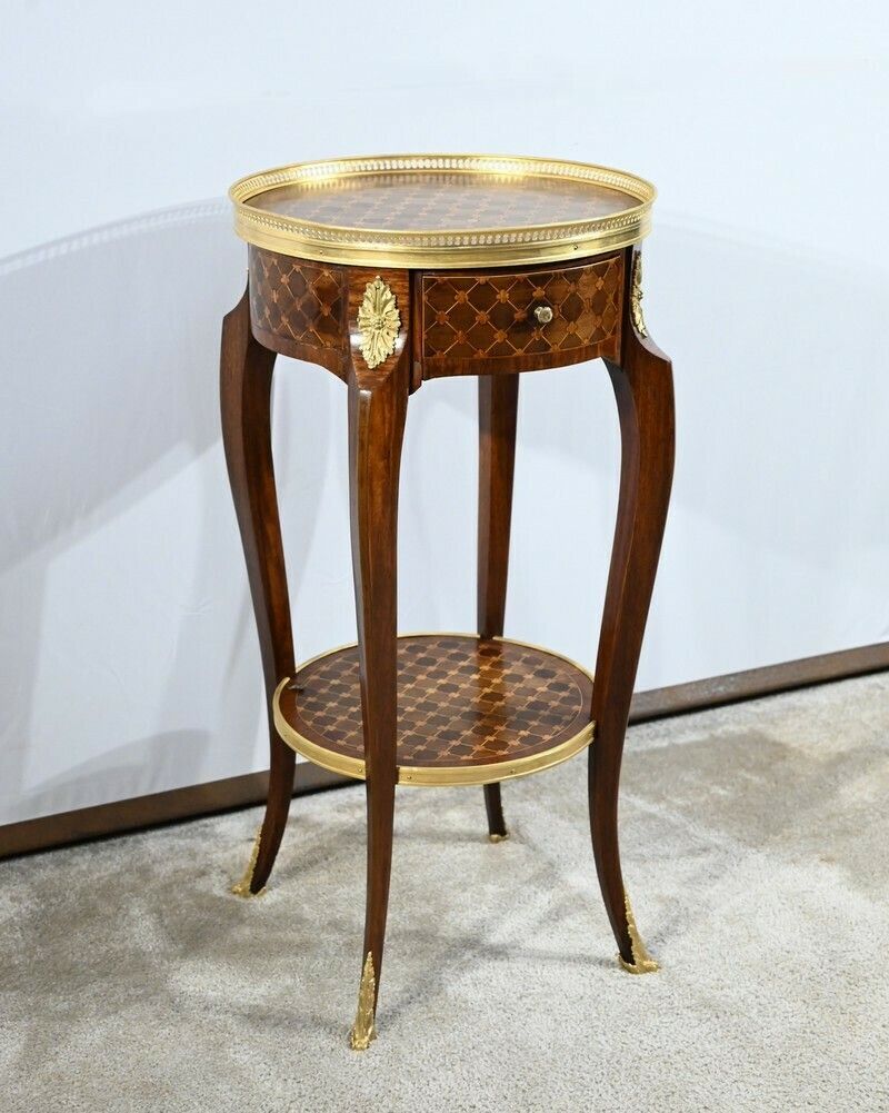 Small Living Room Table In Rosewood And Mahogany, Louis XV/Louis XVI Style, Early 20th Century photo furniture
