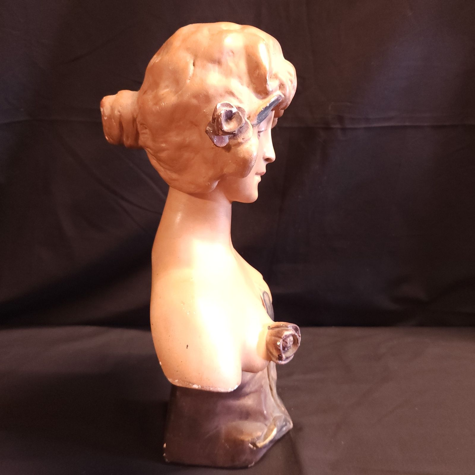 photo furniture French Art Nouveau Plaster Bust