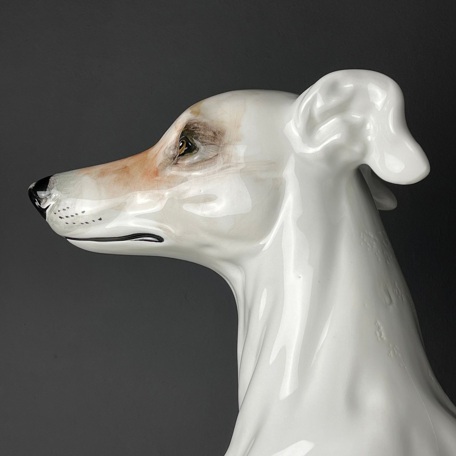 1980.0 Large Ceramic Sculpture Of Dog From Bassano Italy 1980s photo