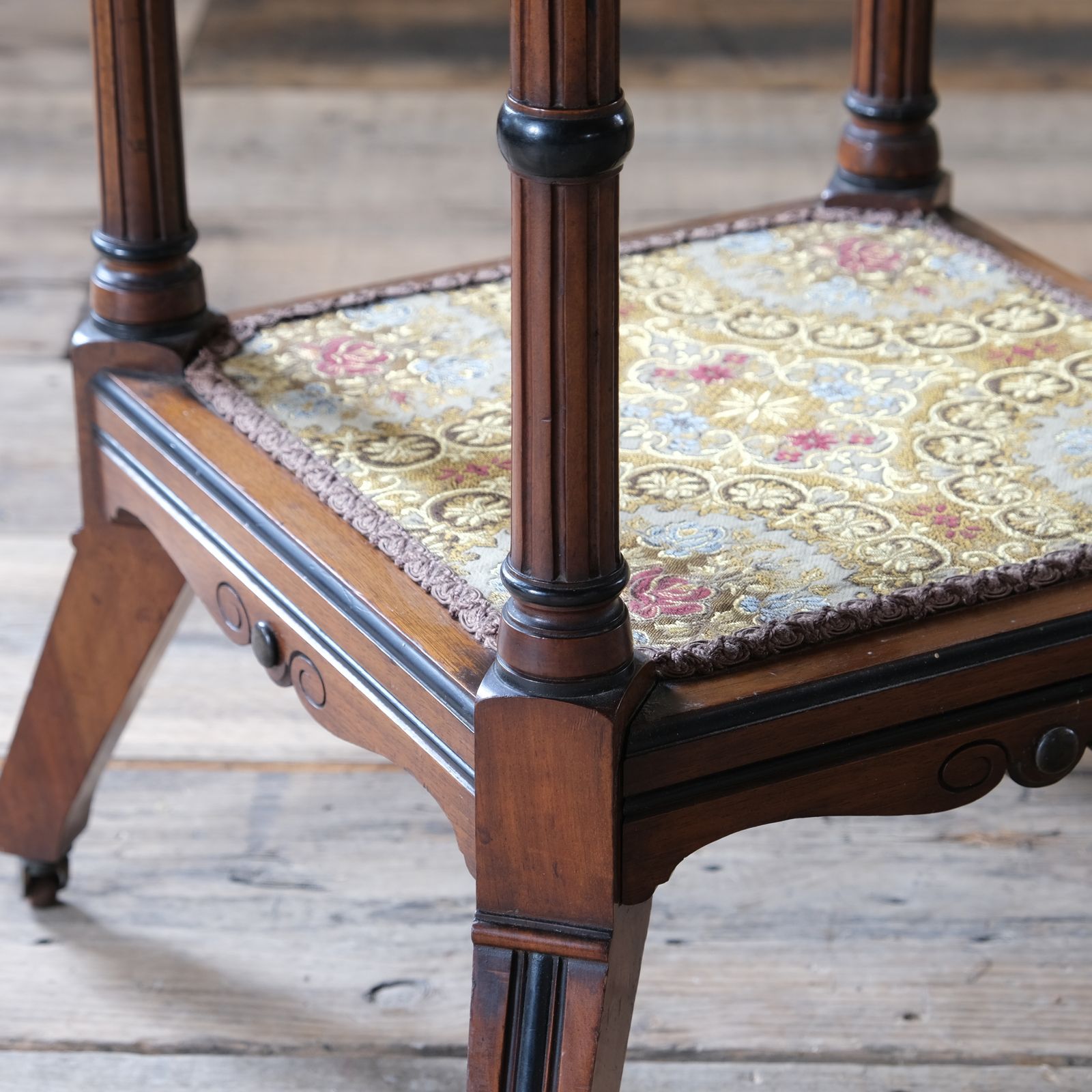 19th Century Aesthetic Movement Side Table By H Ogden Of Manchester. photo vintage