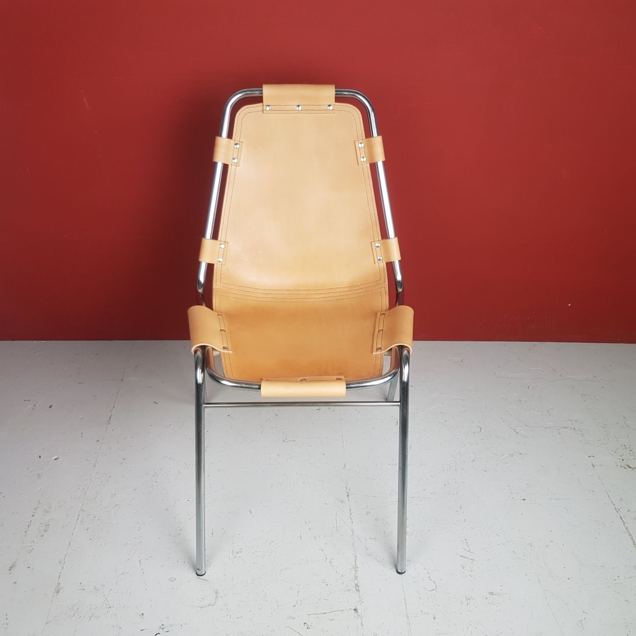 1960s Brown Leather Charlotte Perriand Les Arcs Chair photo Furniture