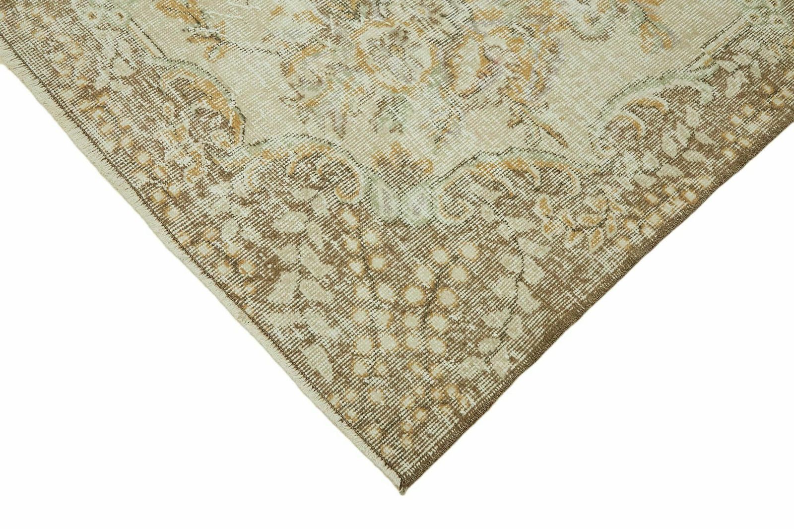 Handmade Beige Turkish Vintage Area Rug ( 214 Cm X 315 Cm ) photo buy