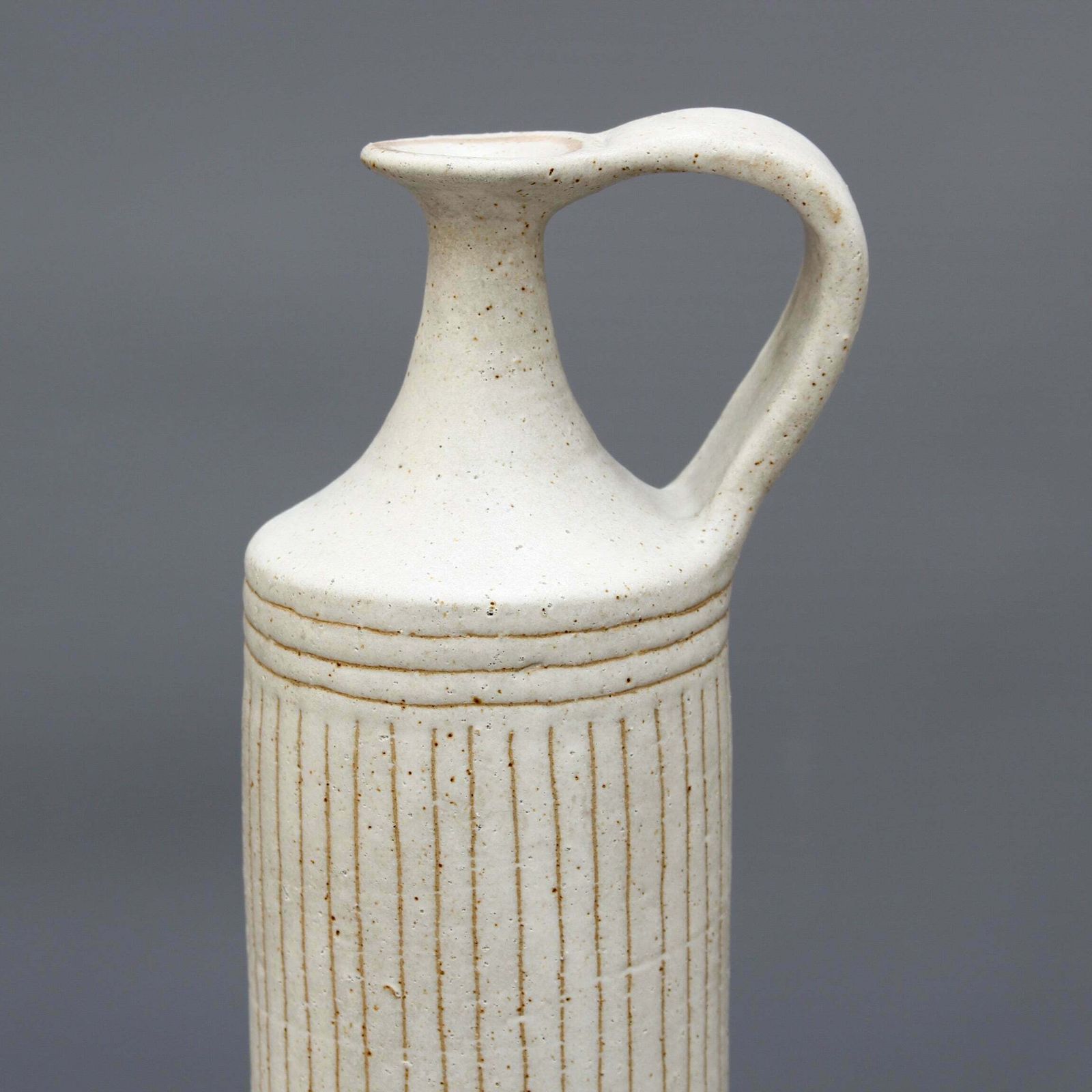 photo buy Italian Cylindrical Ceramic Vase By Bruno Gambone (Circa 1970s)   Large