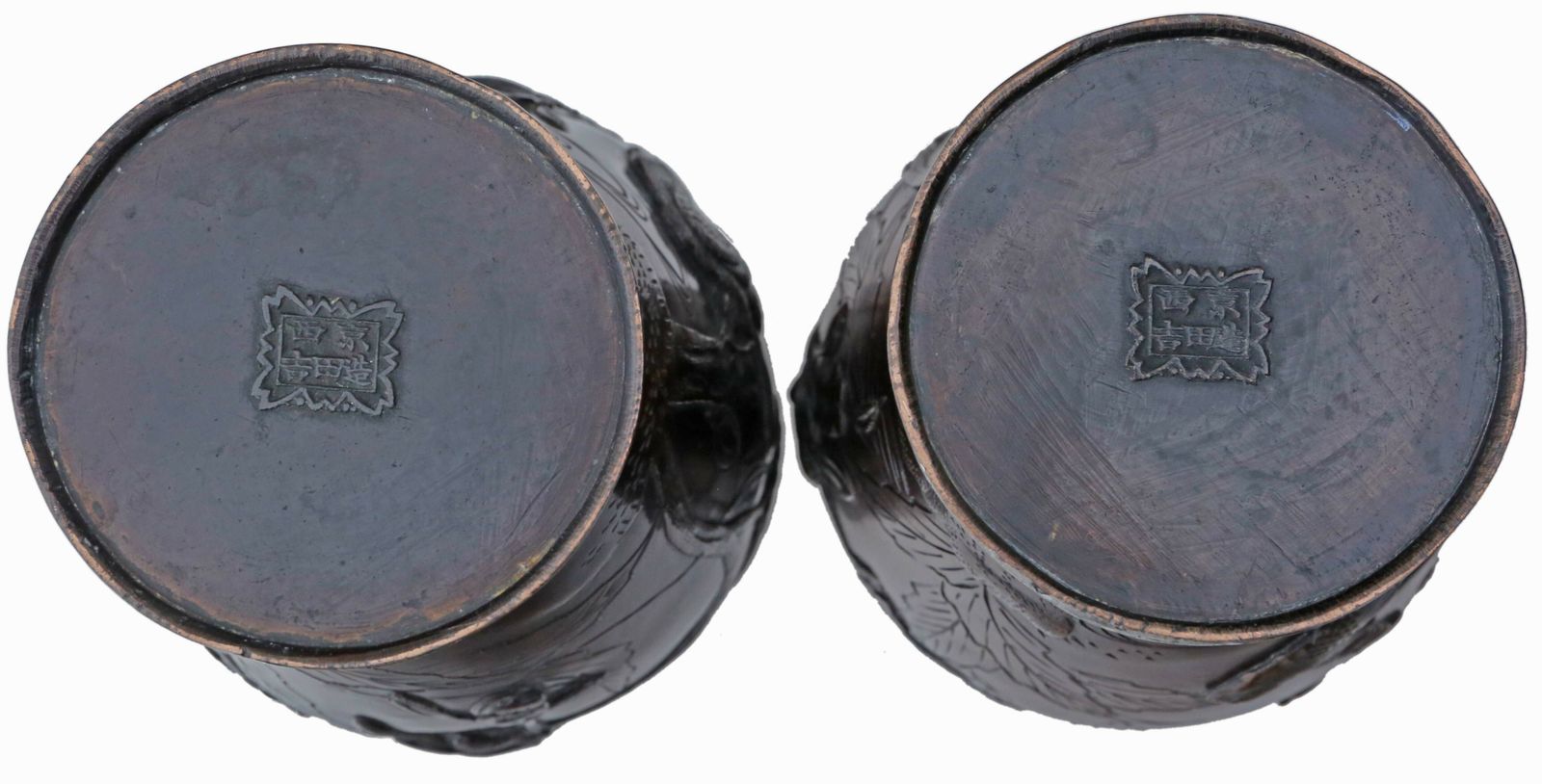 Antique Large Pair Of Fine Quality Japanese Bronze Vases 19th Century Meiji Period photo 1495.0