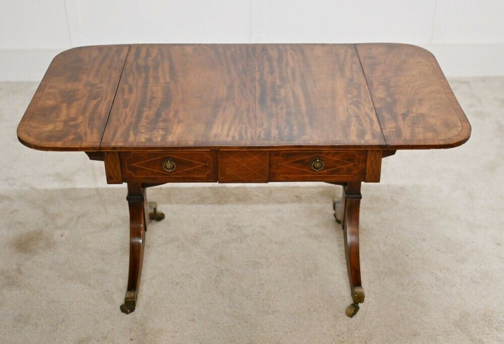 photo furniture Regency Sofa Table Mahogany Antique Furniture