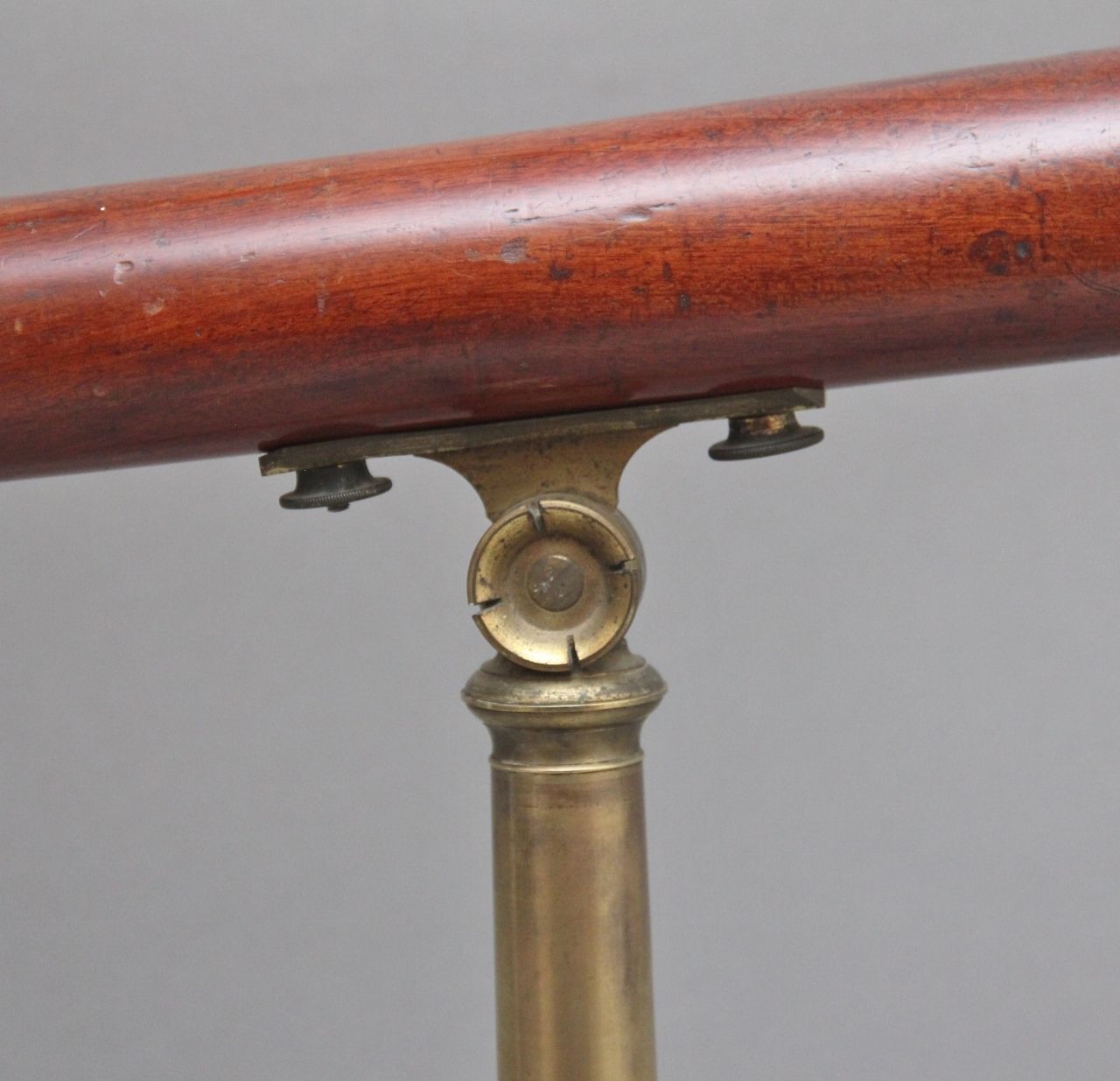 18th Century Mahogany And Brass Telescope By Nairne & Blunt Of London photo vintage