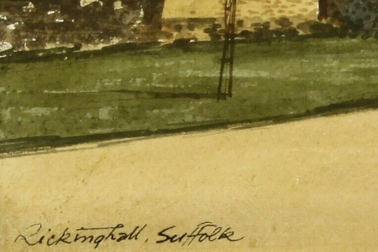 Watercolour By Michel Desrochers. Titled "Rickinghall, Suffolk" photo Art