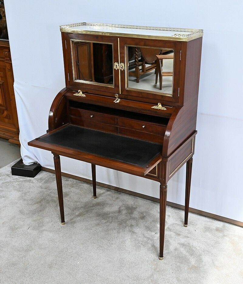 Small Louis XVI Cylinder Desk, Napoleon III Period – Mid 19th Century photo 4738.0
