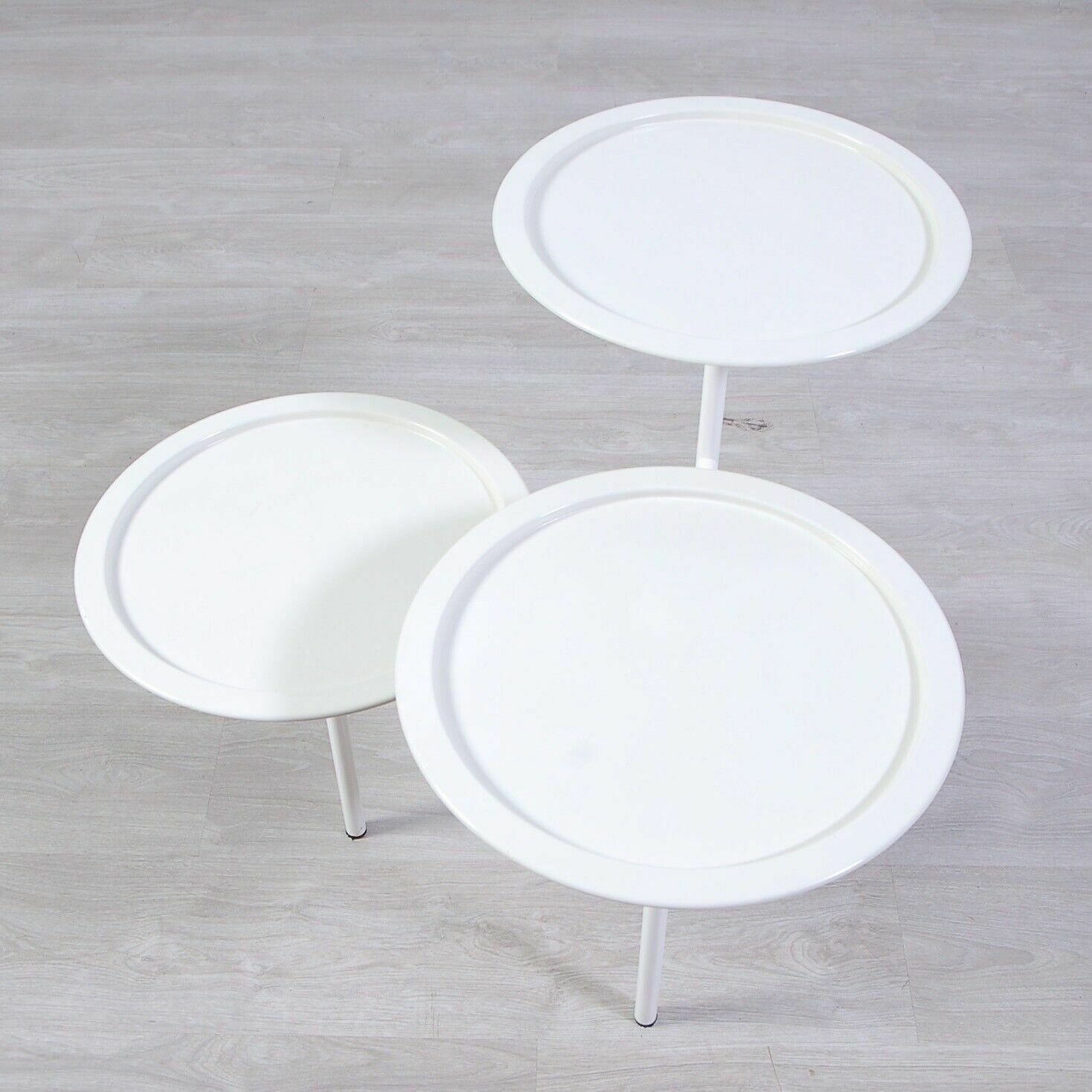 185.0 Particular Three Storey White Steel Calder Coffee Table Design K Grcic For Driade photo