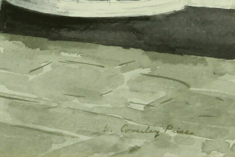 Watercolour By Victor Coverley Price. Titled "Sally Lunns House, Bath" photo for sale