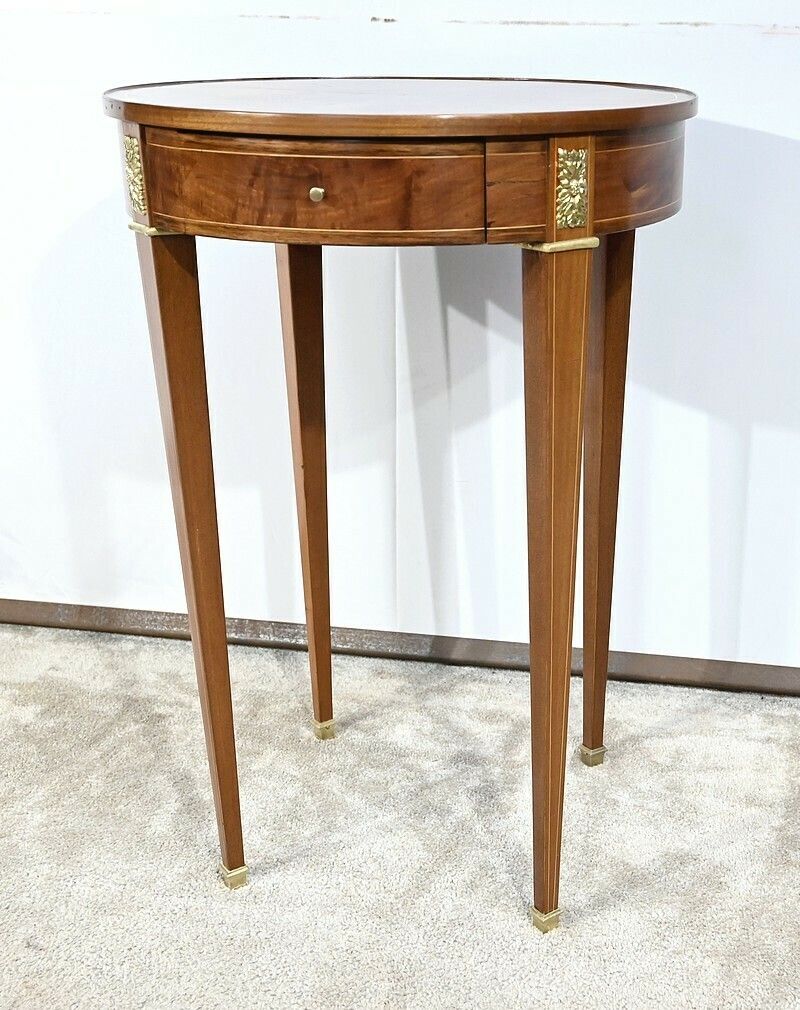 photo furniture Pedestal Table In Light Mahogany Louis XVI / Directoire – 19th Century