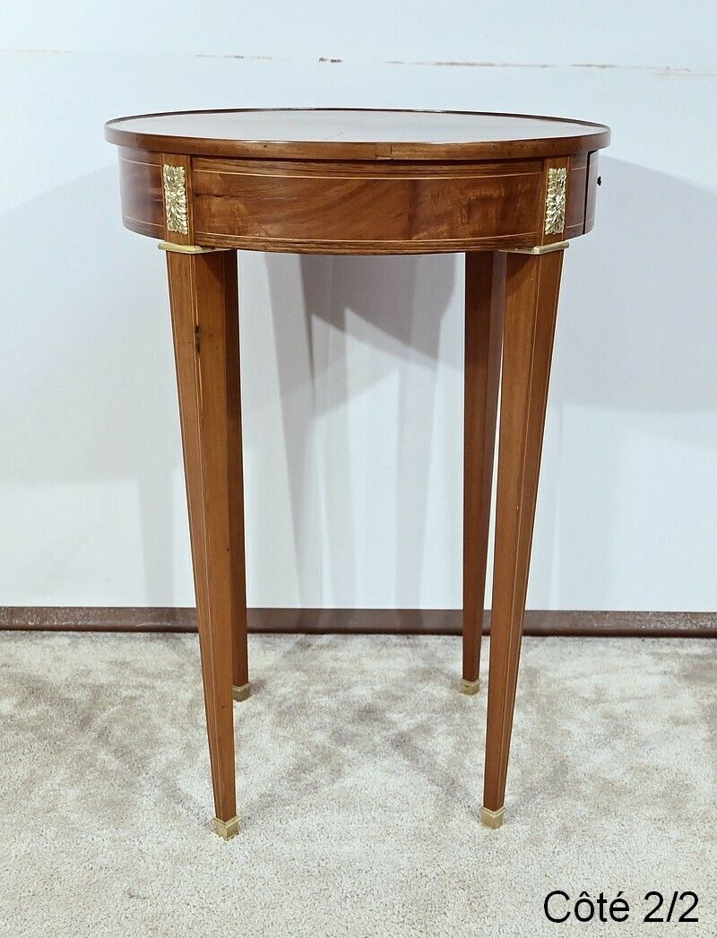 1534.7 Pedestal Table In Light Mahogany Louis XVI / Directoire – 19th Century photo