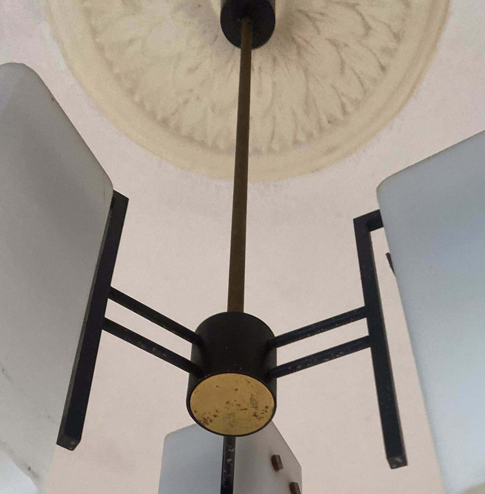 photo furniture Italian Mid Century Chandelier By Stilnovo, 1950s