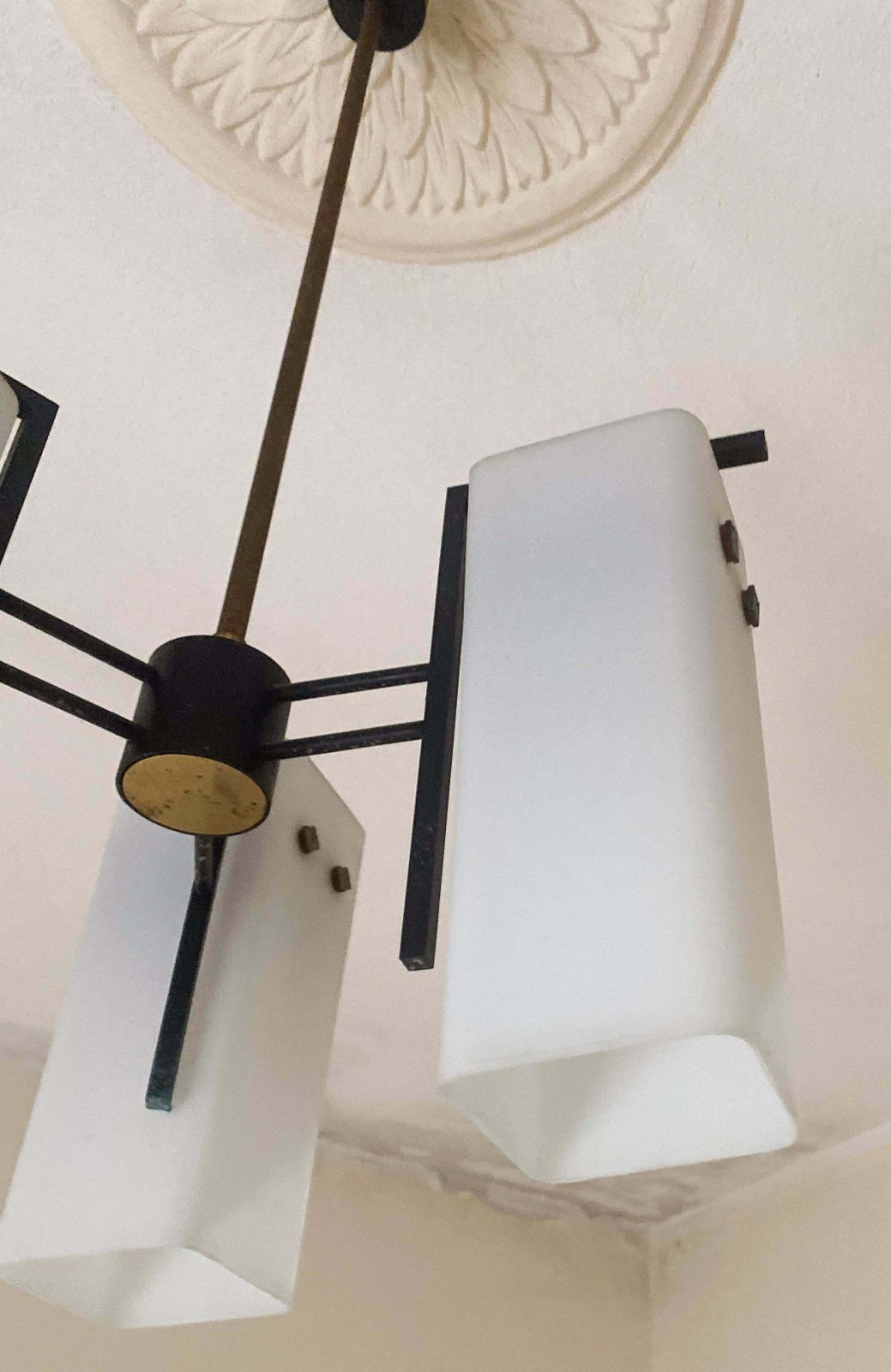 Lighting Italian Mid Century Chandelier By Stilnovo, 1950s photo