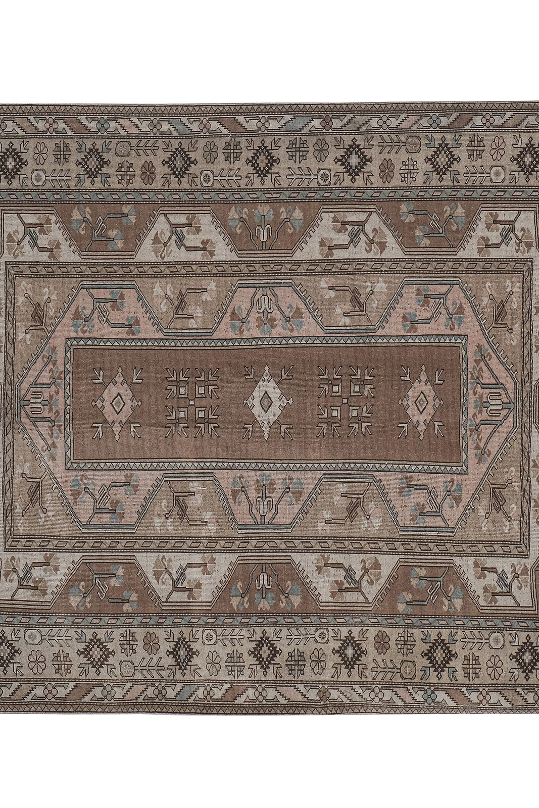 Decorative Turkish Soft Muted Color Oushak Living Room Rug photo Textiles
