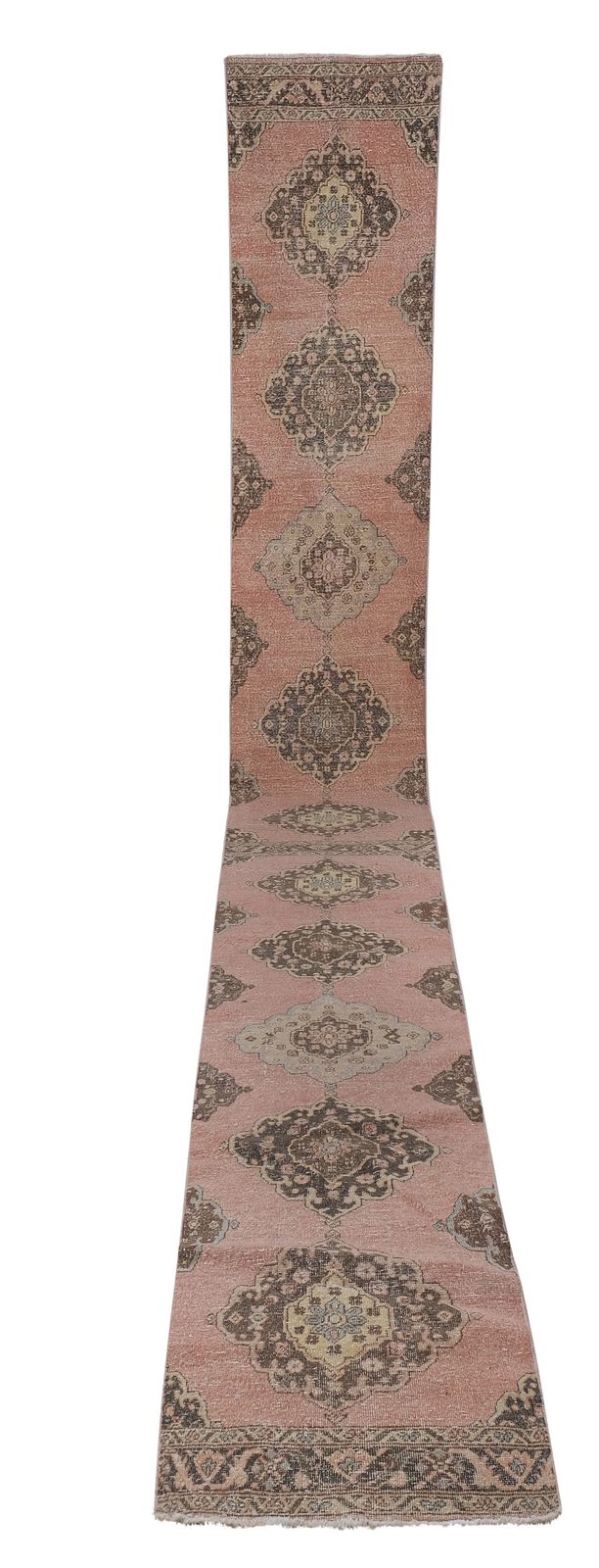 1960s Vintage Extra Long Turkish Stair Rug   2'9'' X 24'9''