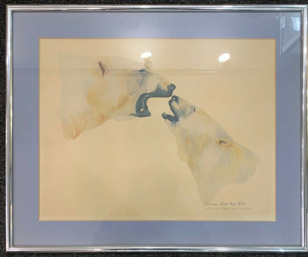Limited Edition Polar Bear Print. Signed And Dated By The Artist 1982