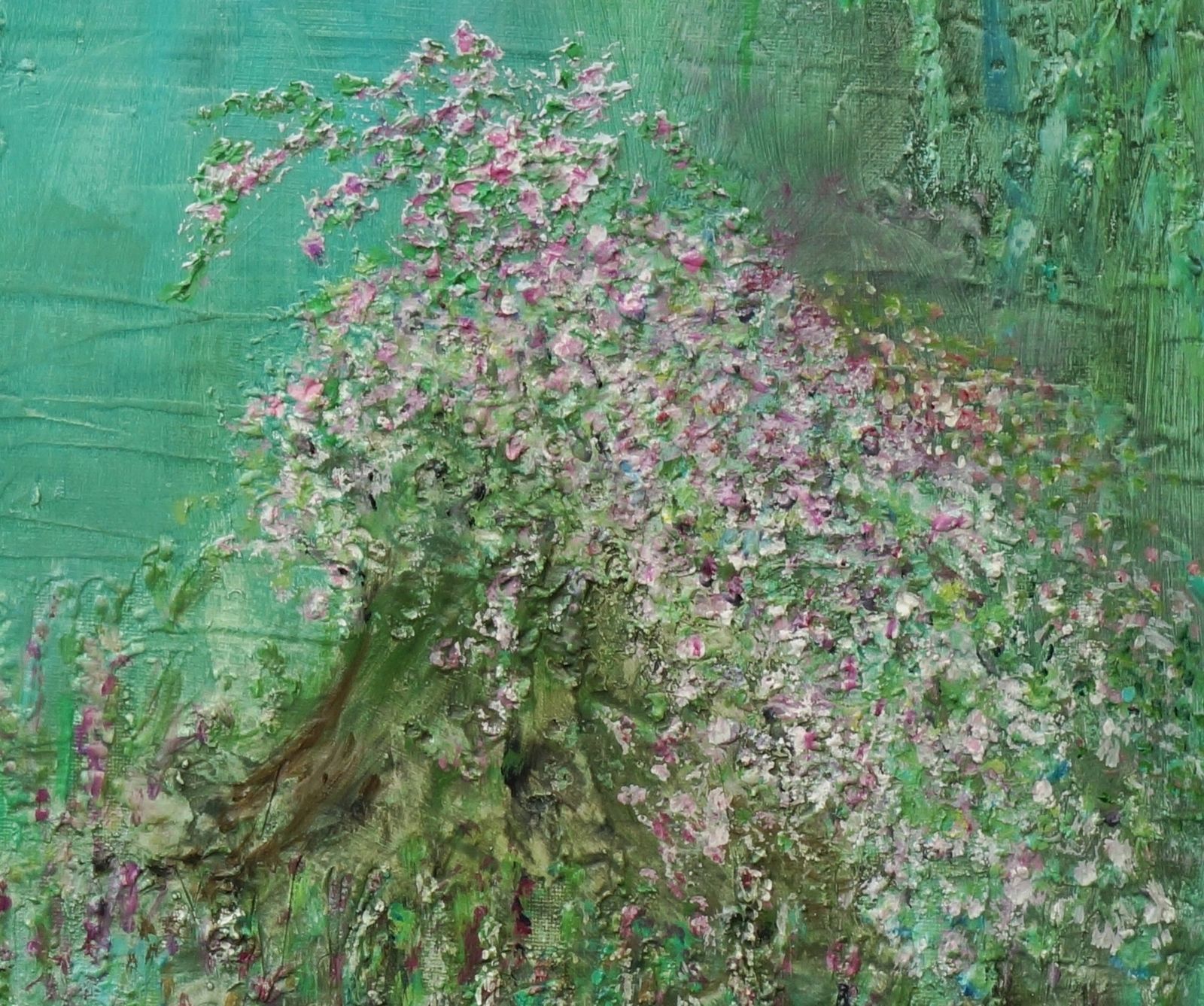 Midsummer Night. Contemporary Impressionist Landscape Painting By Carolyn Miller photo 1200.0