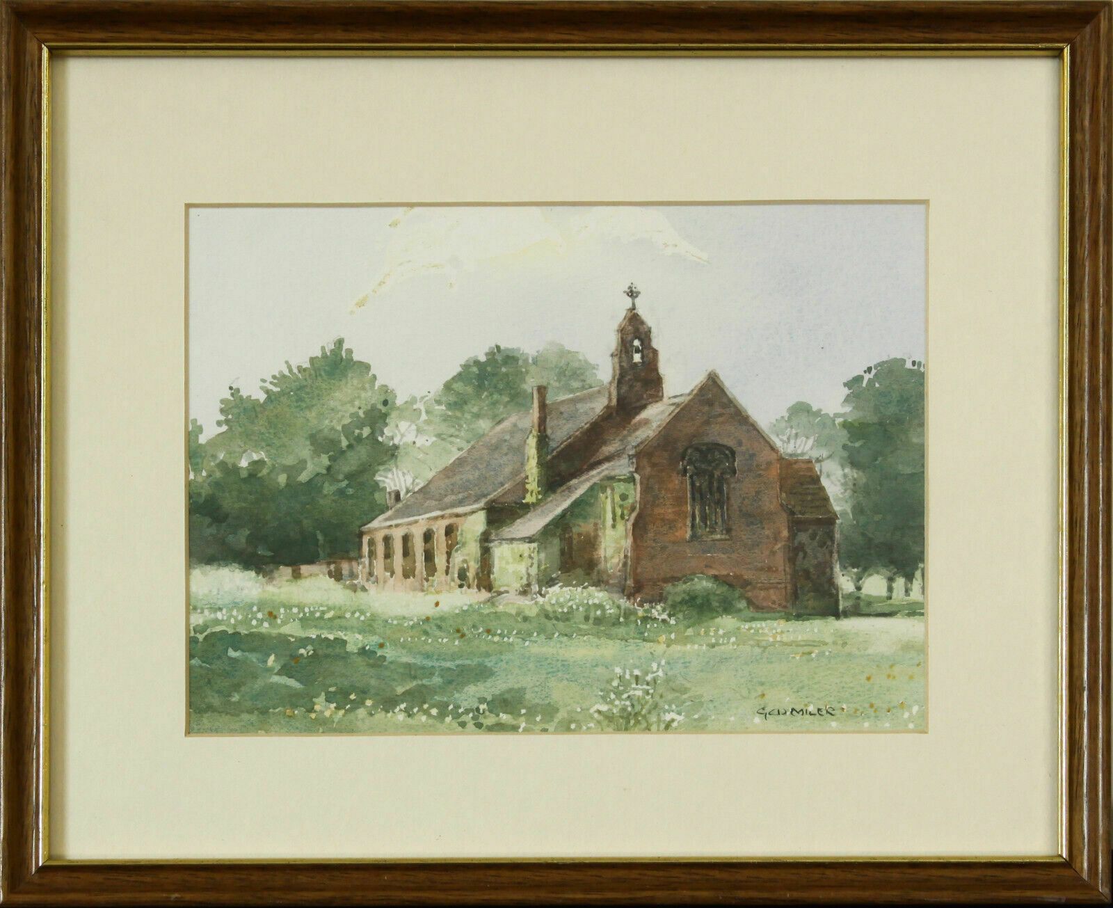 Watercolour By George W. Miller. Titled "Friendship Chapel, Melton"