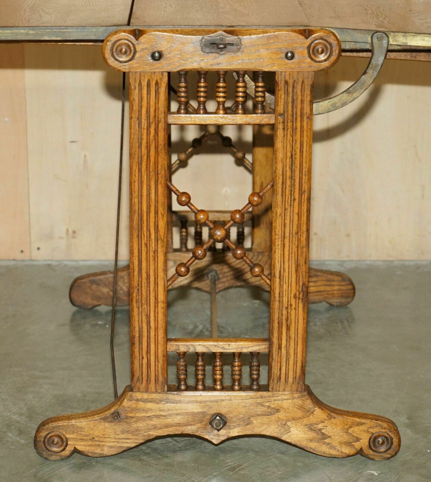 Furniture Fully Restored Circa 1910 Boeckh Brothers Metamorphic Bakers Table Bookcase photo