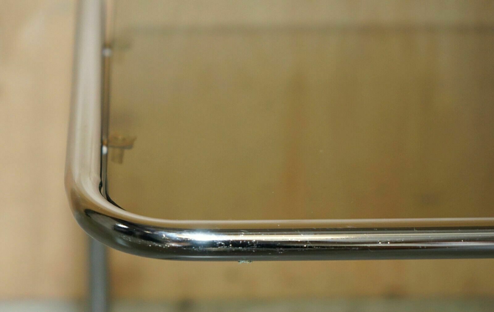 Vintage Mid Century Modern Milo Baughman Chrome & Smoked Glass Nest Of Tables photo 1250.0
