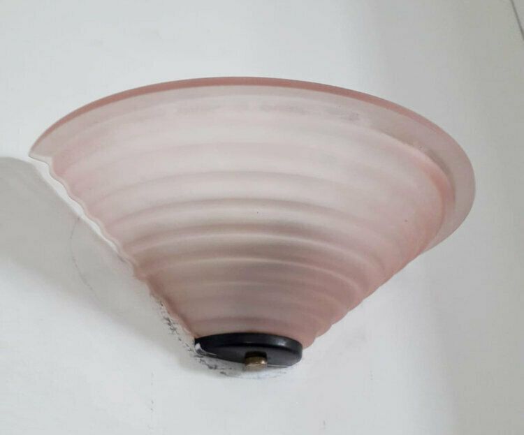 Pair Of Pink Sconces By Mazzega photo furniture