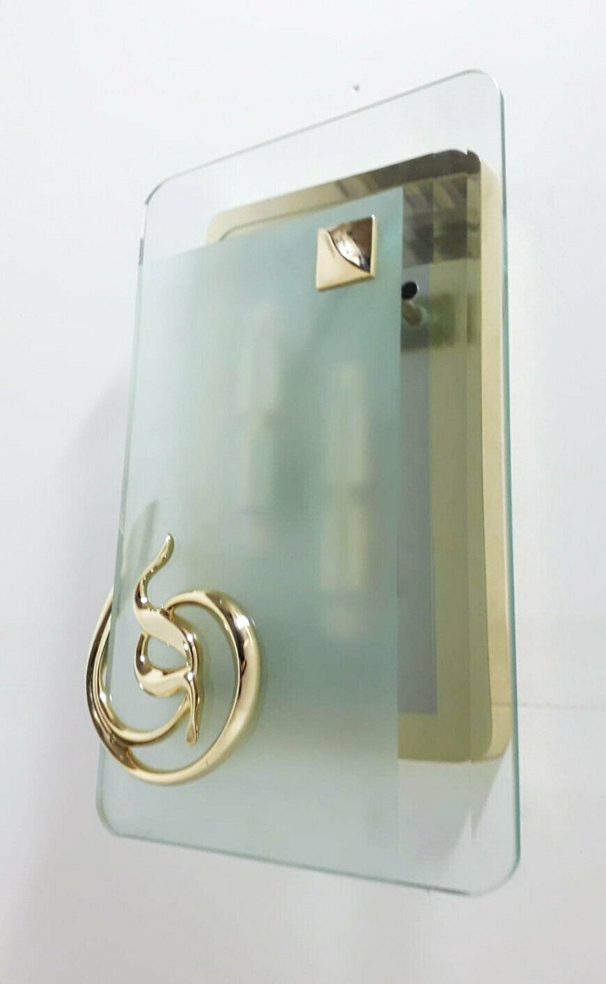 Art Deco Beveled Sconce By Fratelli Martini   3 Available photo Lighting