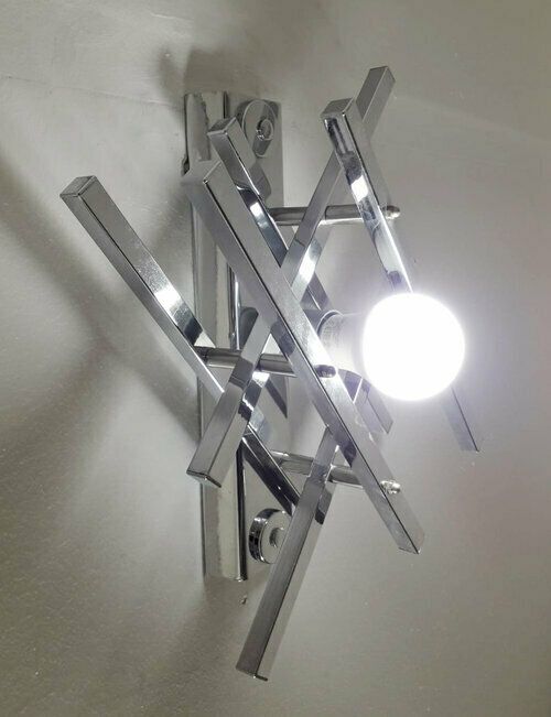 photo furniture Pair Of Geometric Sconces By Gaetano Sciolari