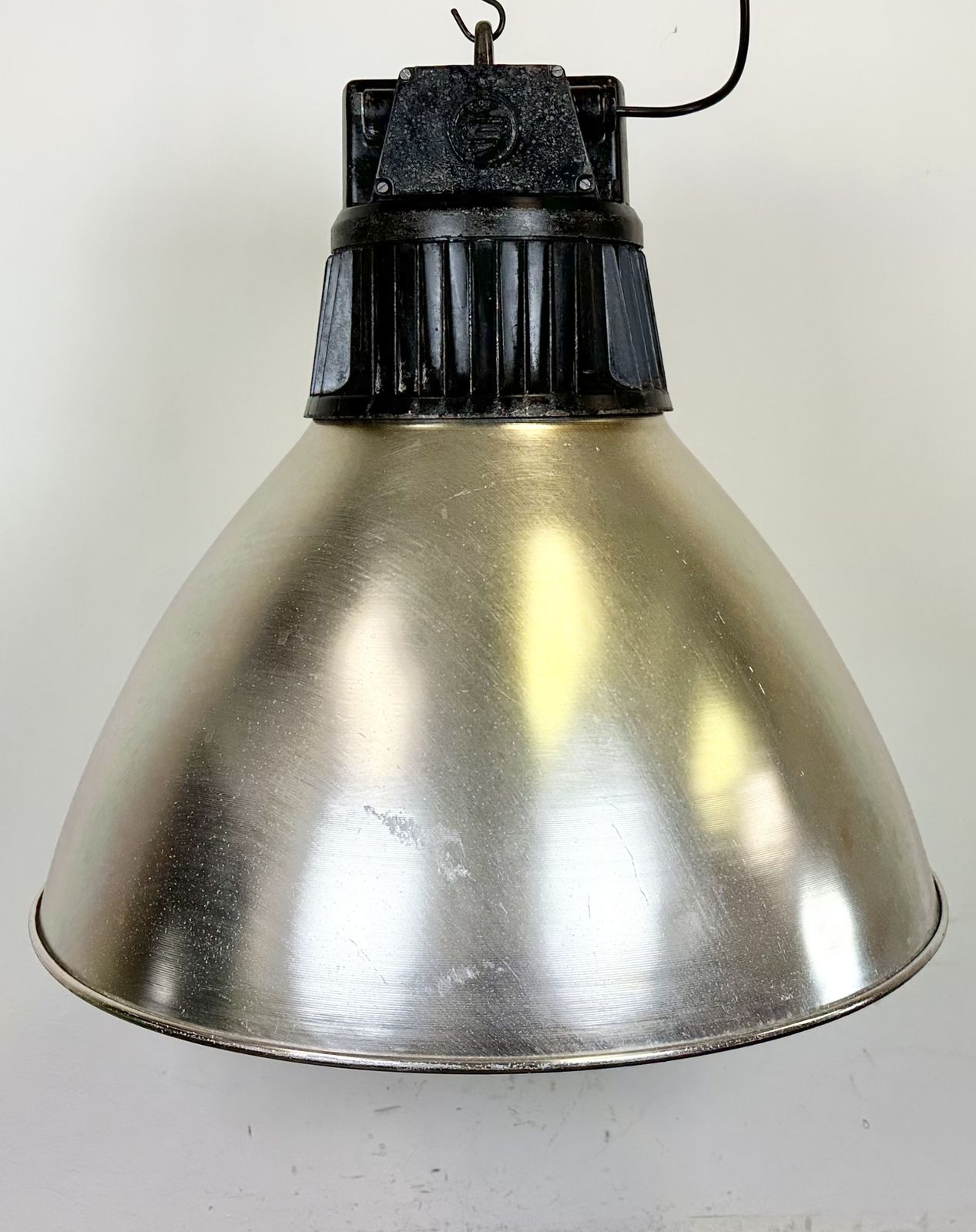 Large Industrial Aluminium Pendant Light From Elektrosvit, 1960s, 4x photo furniture