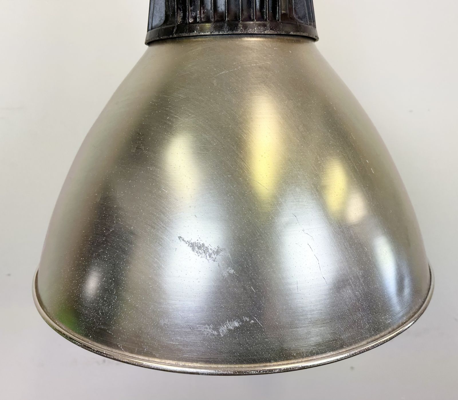 Large Industrial Aluminium Pendant Light From Elektrosvit, 1960s, 4x photo for sale