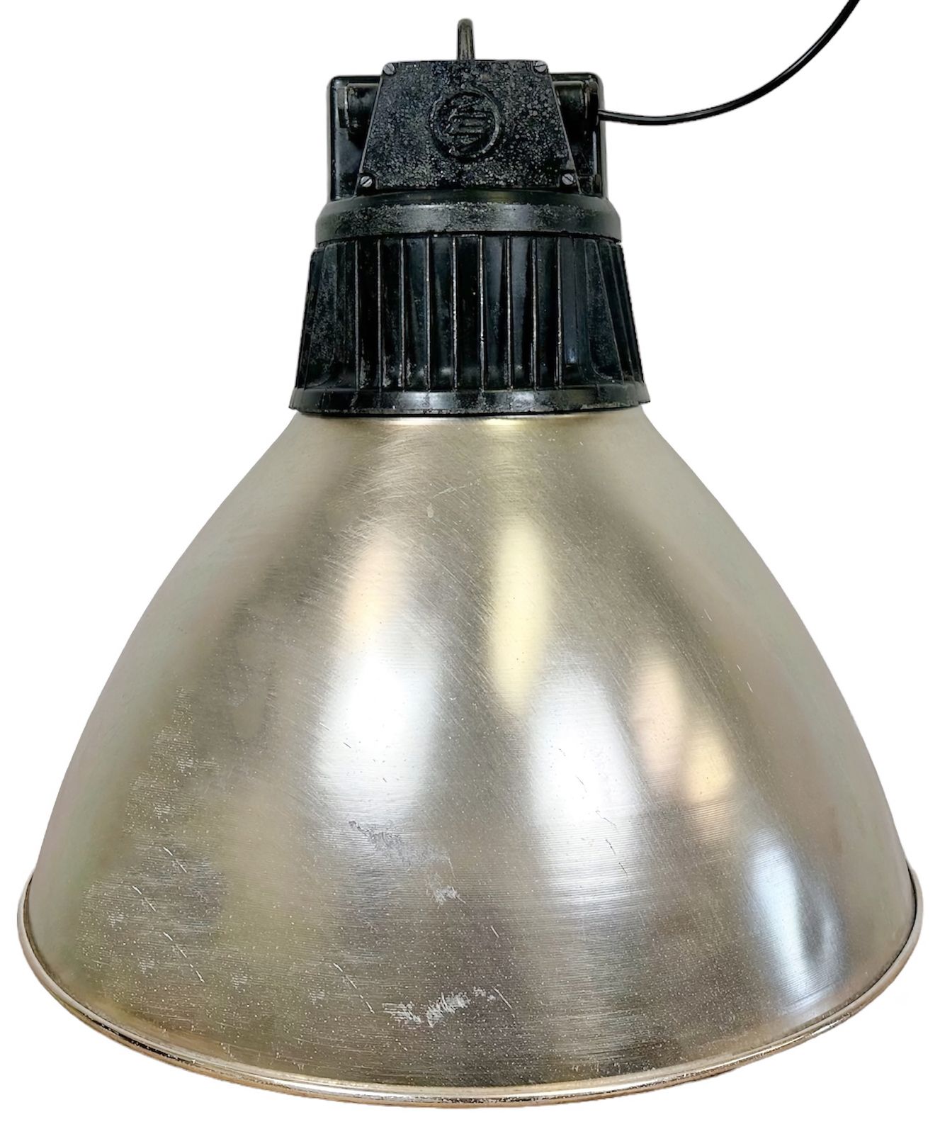 Large Industrial Aluminium Pendant Light From Elektrosvit, 1960s, 4x