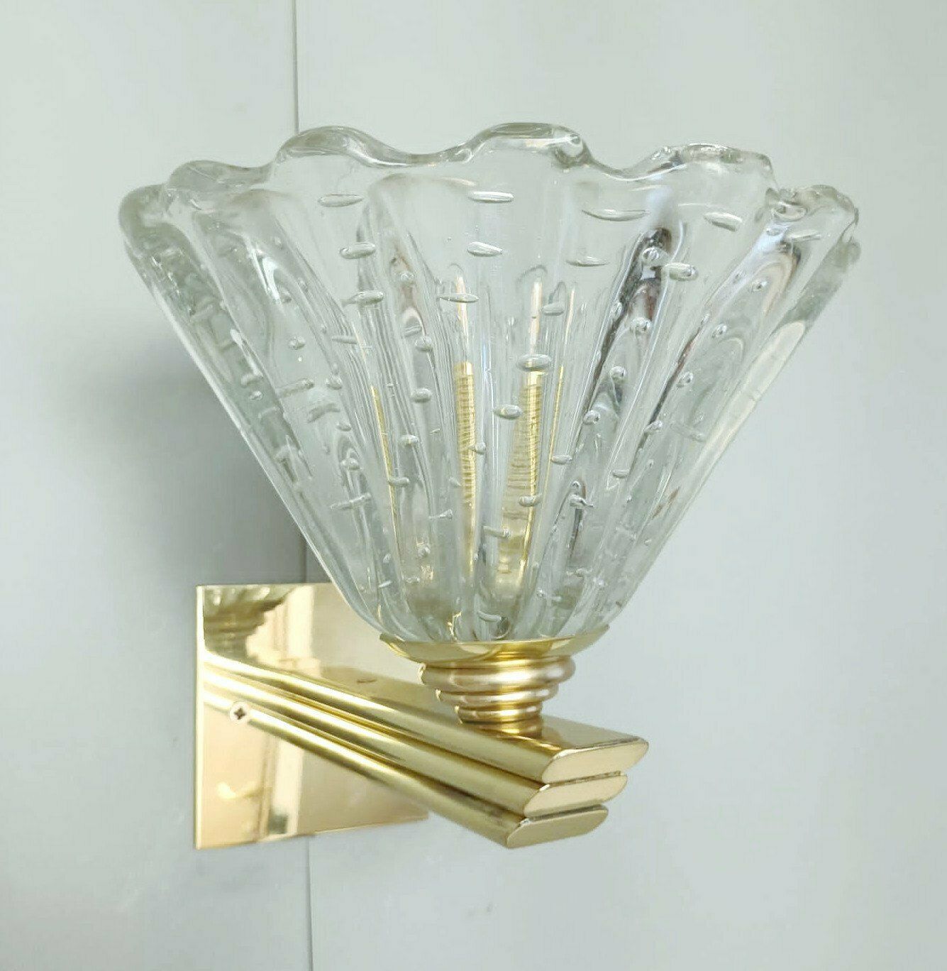 Pair Of Bollicine Cups Sconces By Barovier E Toso, 2 Pairs Available photo furniture