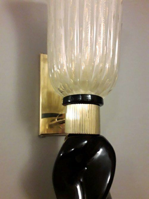 Pair Of Torchere Sconces photo vintage