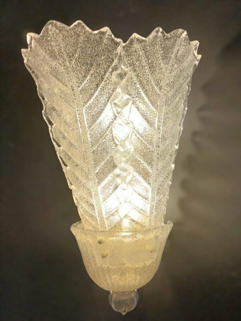 Pair Of Graniglia Leaves Sconces photo vinterior