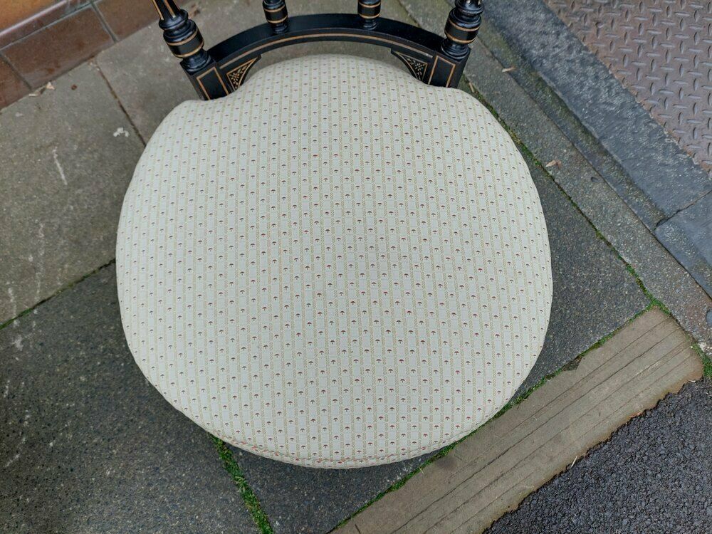 Pair Of Victorian Aesthetic Period Ebonised Chairs photo Furniture